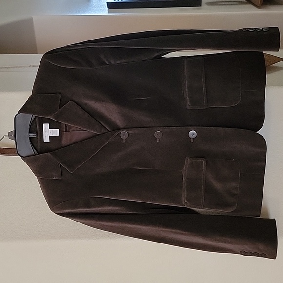 Charter Club Velvet 3 Button Chocolate Brown Jacket size 8P - Picture 1 of 10